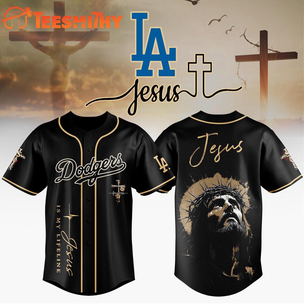 Los Angeles Dodgers x Jesus Baseball Jersey