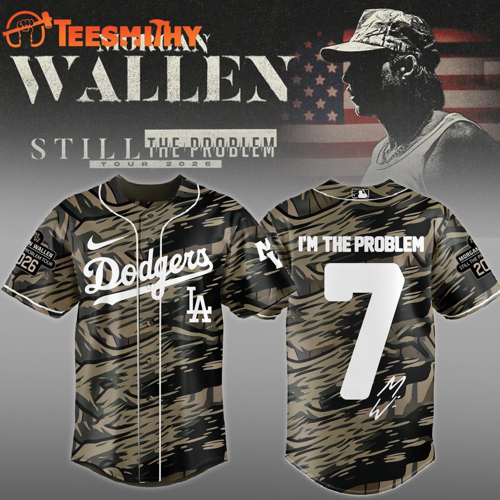 Los Angeles Dodgers x Morgan Wallen Still The Problem Tour 2026 Signature Baseball Jersey