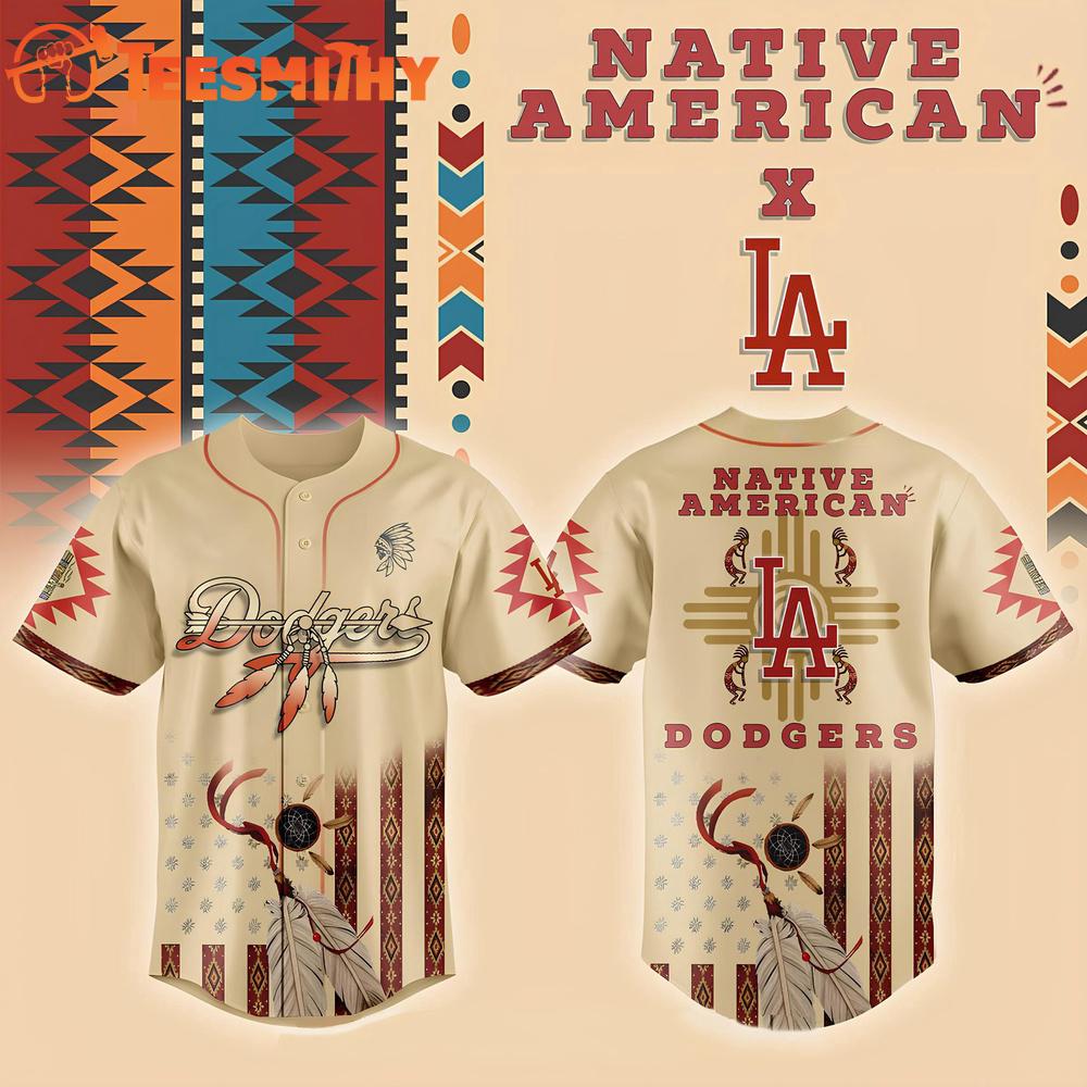 Los Angeles Dodgers x Native American Baseball Jersey
