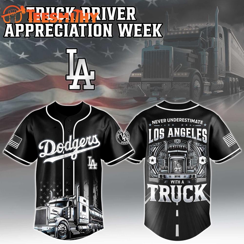 Los Angeles Dodgers x Truck Driver Limited Custom Baseball Jersey