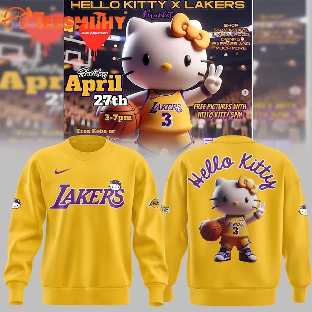 Los Angeles Lakers x Hello Kitty Limited Edition 2026 Sweatshirt