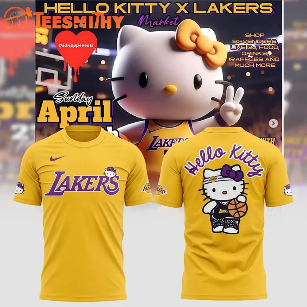 Los Angeles Lakers x Hello Kitty Limited Edition 2026 T Shirt