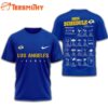 Los Angeles Rams 2025 Football Schedule Unisex 3D Shirt