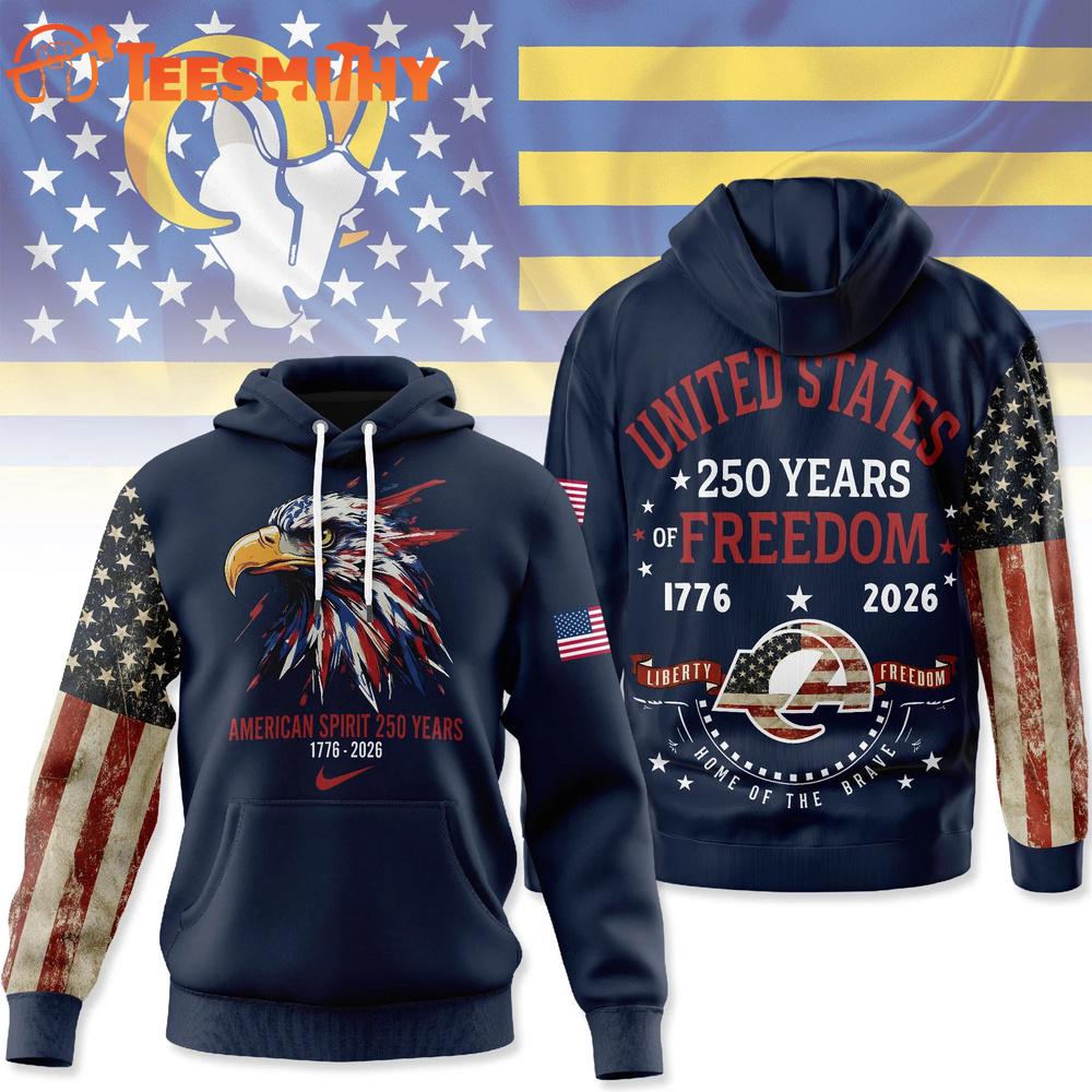 Los Angeles Rams 2026 NFL American Spirit 250 Years Limited Hoodie Shirt