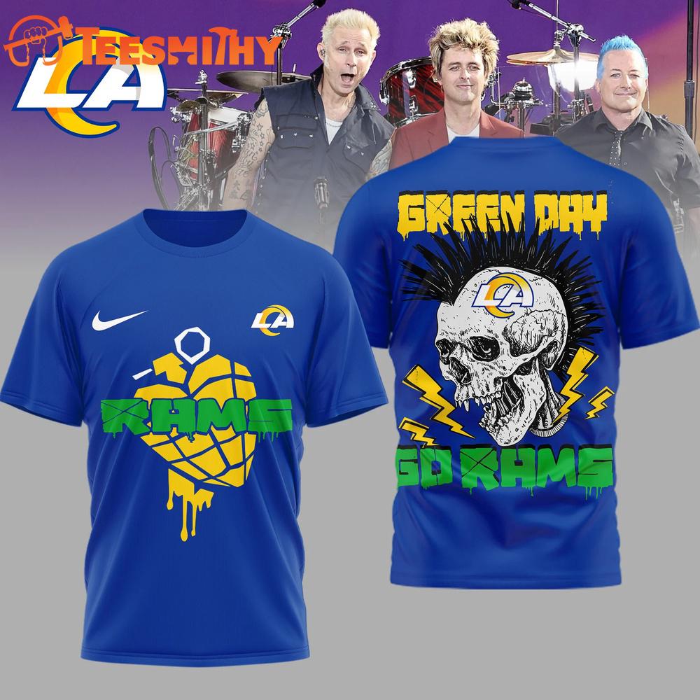Los Angeles Rams 2026 NFL Green Day Football Unisex 3D Shirt