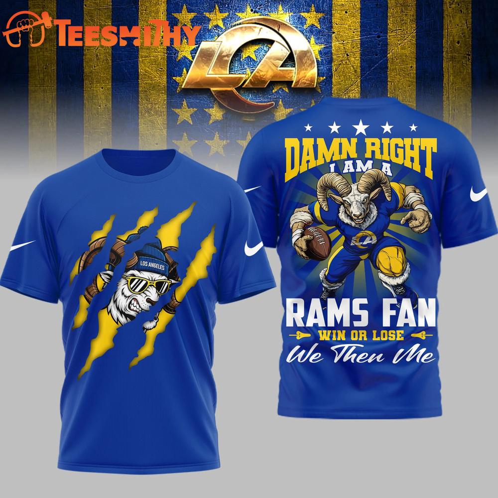 Los Angeles Rams 2026 NFL We Then Me Special New 3D Shirt