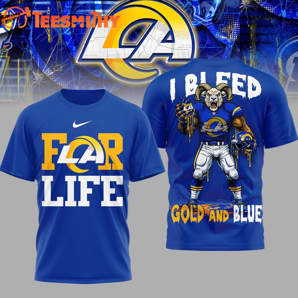 Los Angeles Rams NFL 2026 Super Bowl Mascot I Bleed T Shirt