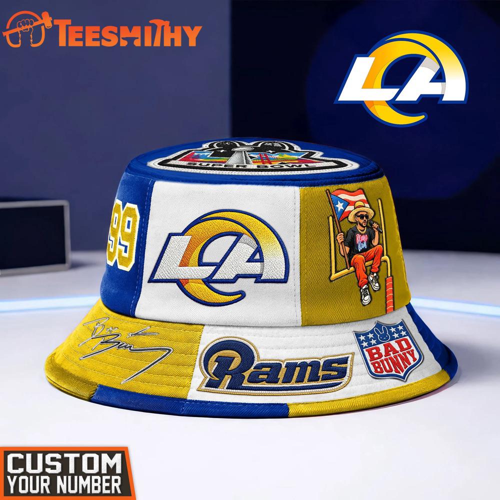 Los Angeles Rams NFL Bad Bunny x Super Bowl 2026 Bucket Hat