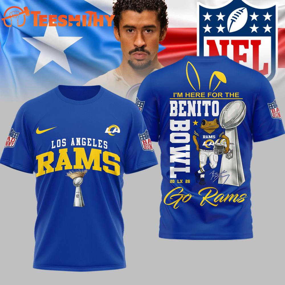 Los Angeles Rams NFL Benito Bowl LX 2026 Unisex 3D Shirt