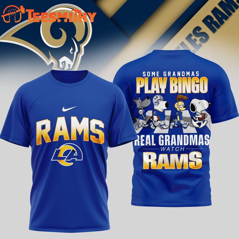 Los Angeles Rams NFL Cartoon Prime Time New Design 3D Shirt