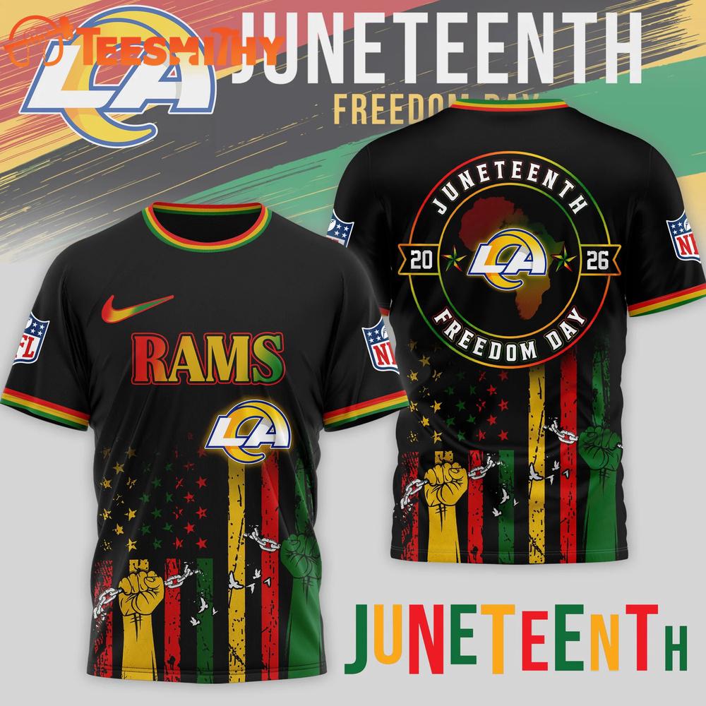 Los Angeles Rams NFL Juneteenth Strong Together Limited Edition 3D Shirt
