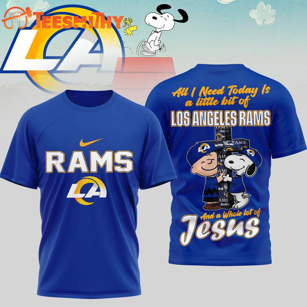 Los Angeles Rams NFL Snoopy Peanuts League Blessing 3D Shirt