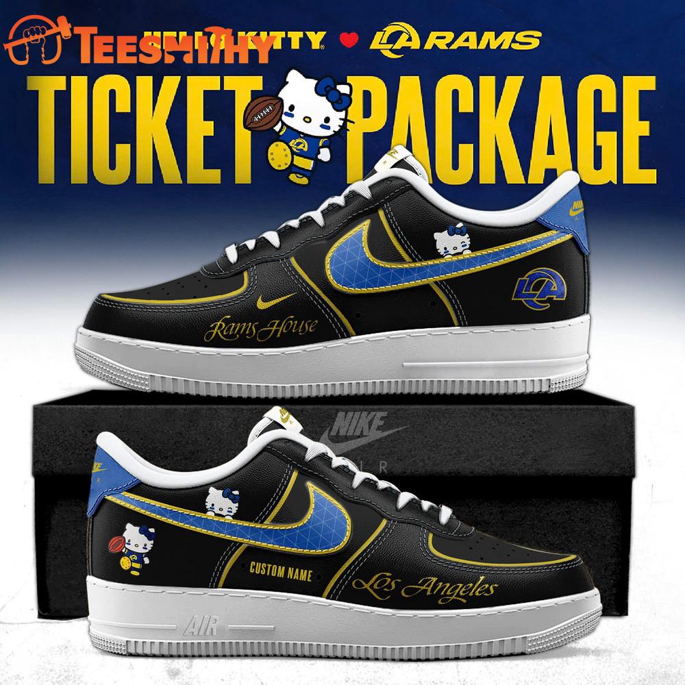 Los Angeles Rams x Hello Kitty Limited Edition Air Force 1 Shoes Sneakers