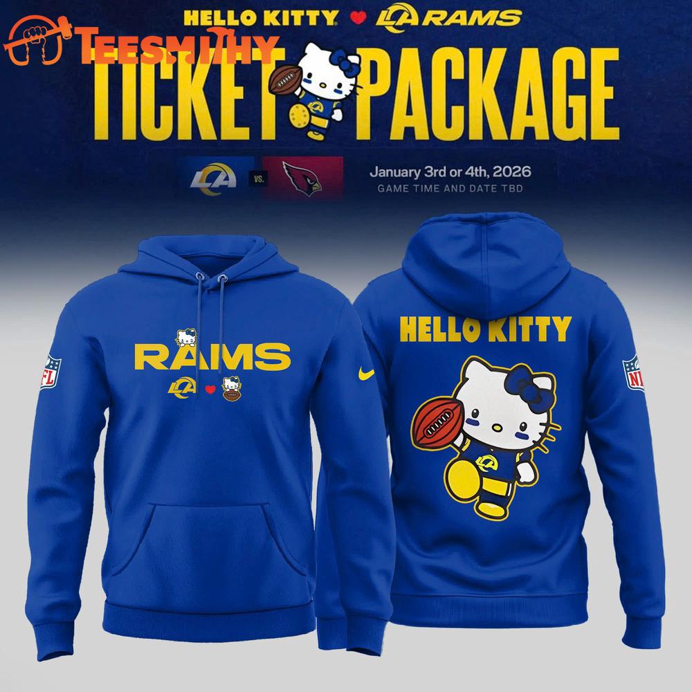 Los Angeles Rams x Hello Kitty Limited Edition Hoodie Shirt Los Angeles Rams x Hello Kitty Limited Edition Hoodie Shirt