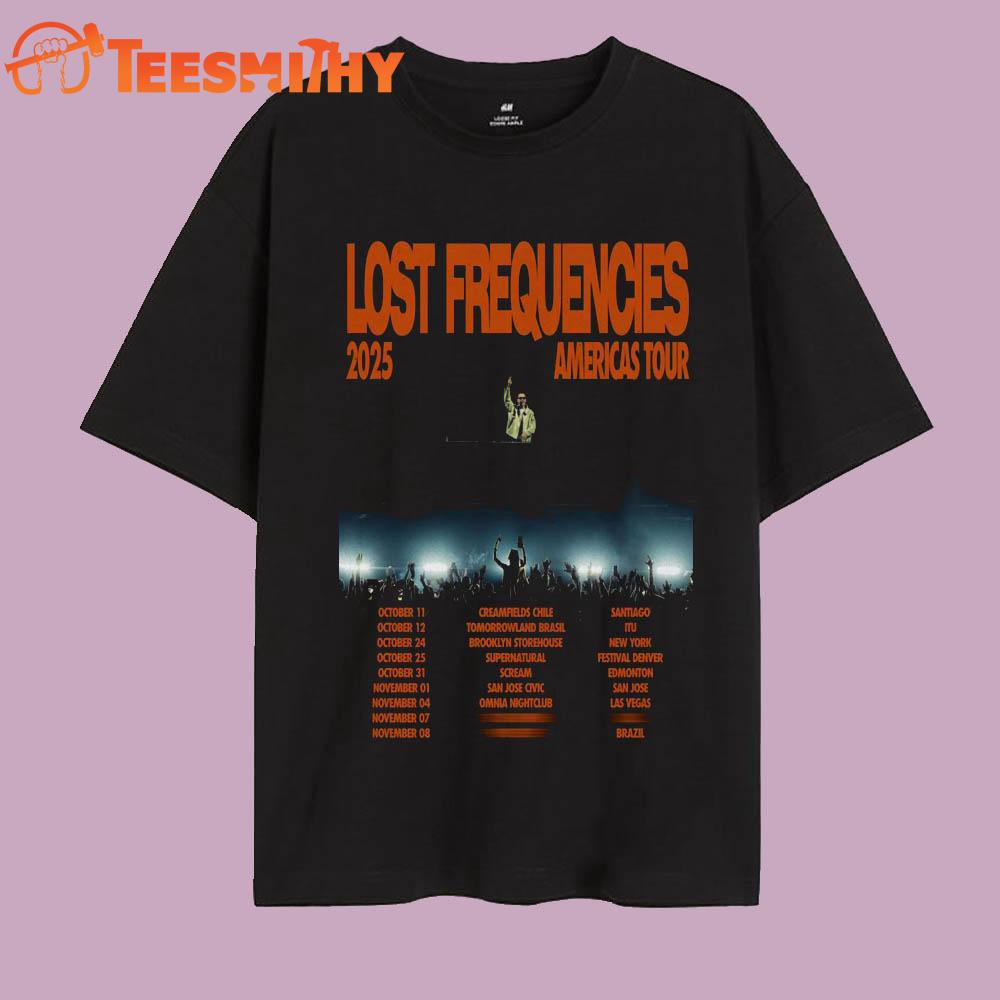 Lost Frequencies Americas Tour 2025 T Shirt Lost Frequencies Americas Tour 2025 T Shirt