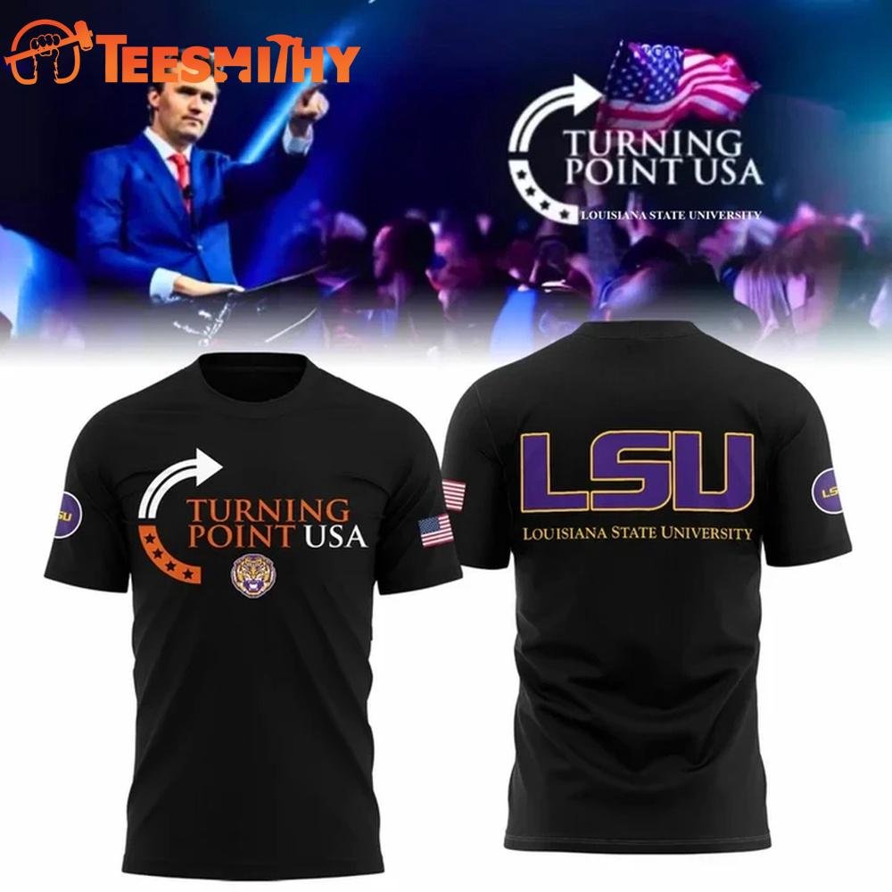 Louisiana State University x Turning Point USA Black Shirt
