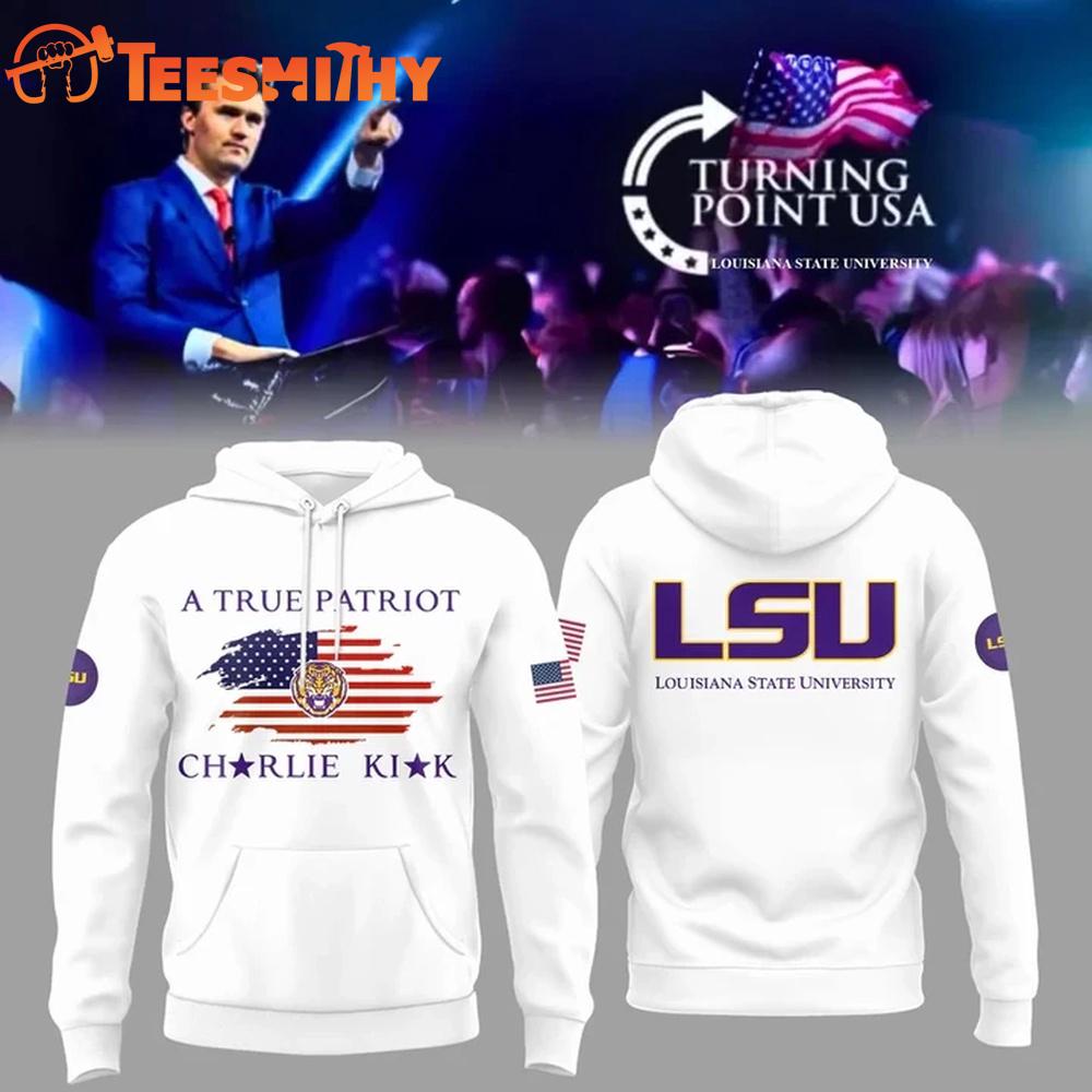 Louisiana State University x Turning Point USA White Hoodie Louisiana State University x Turning Point USA White Hoodie
