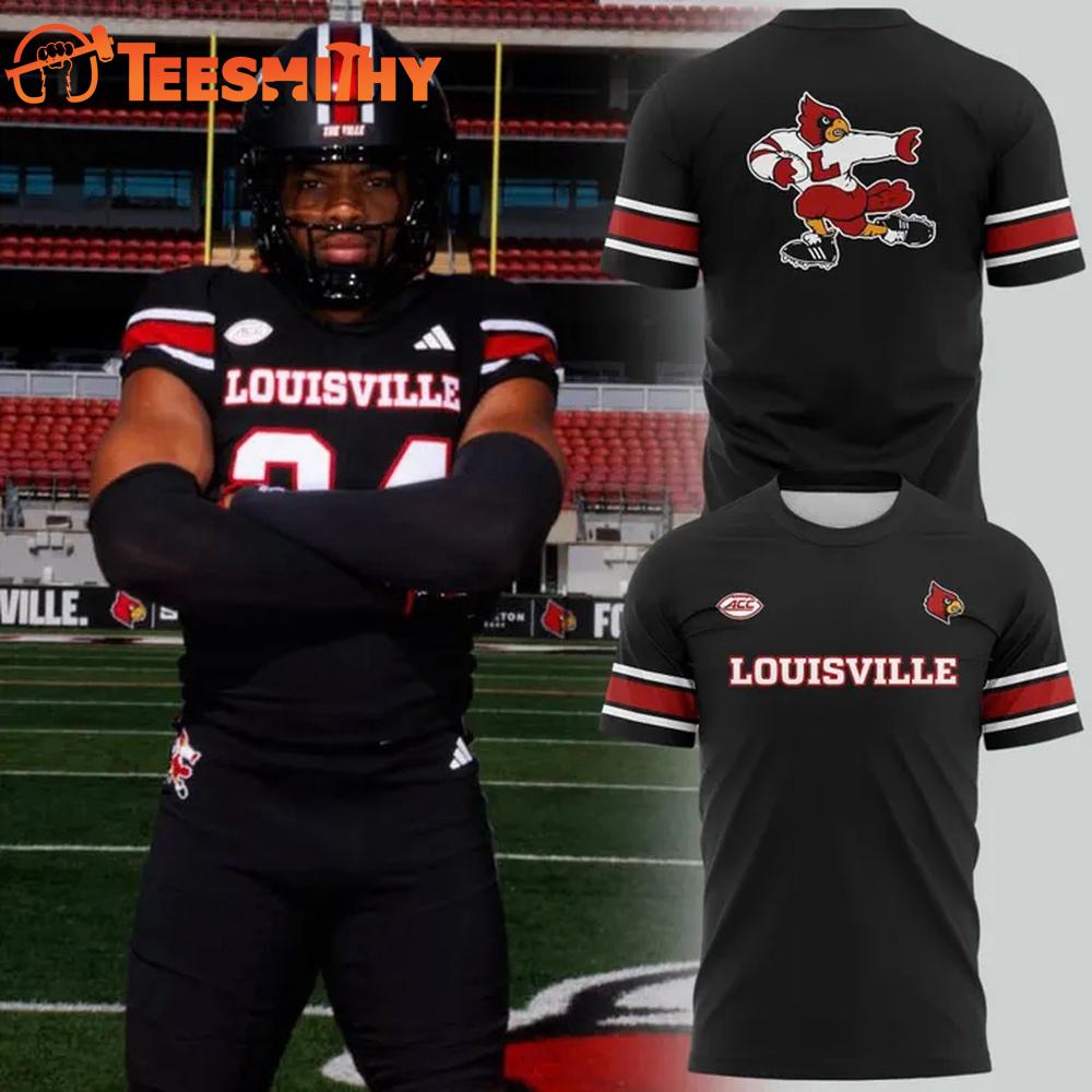 Louisville Cardinals 2025 Football Blackout Limited Edition T Shirt