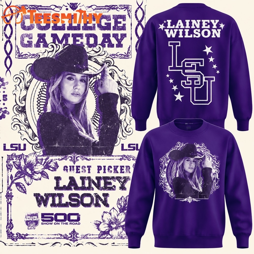LSU Tigers Football x Lainey Wilson College GameDay 2026 Sweatshirt