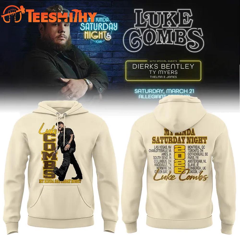 Luke Combs 2026 My Kinda Saturday Night Tour Limited Edition Hoodie