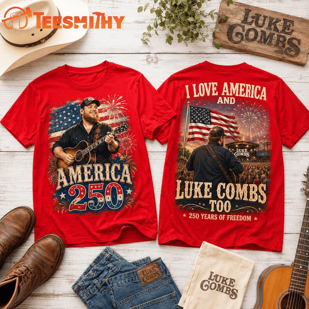 Luke Combs America 250 Years Of Freedom 3D Shirt