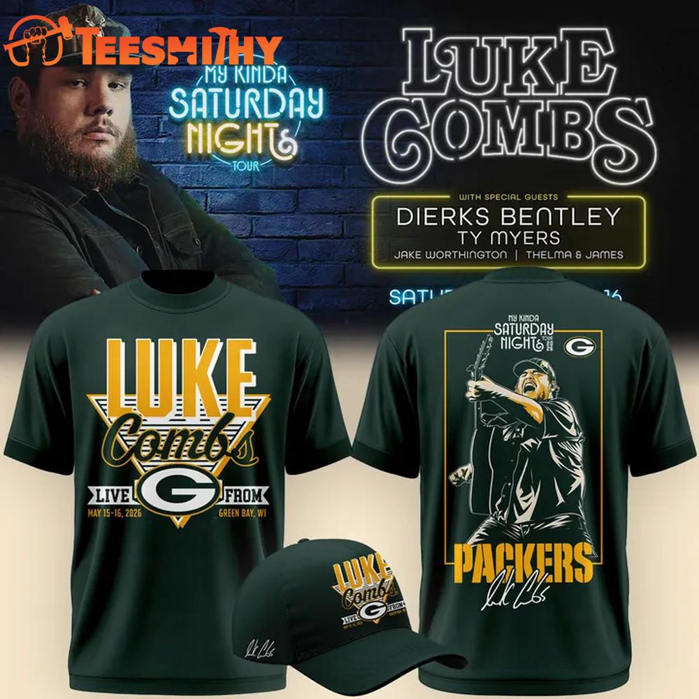 Luke Combs x Green Bay Packers Tour 2026 Graphic T Shirt