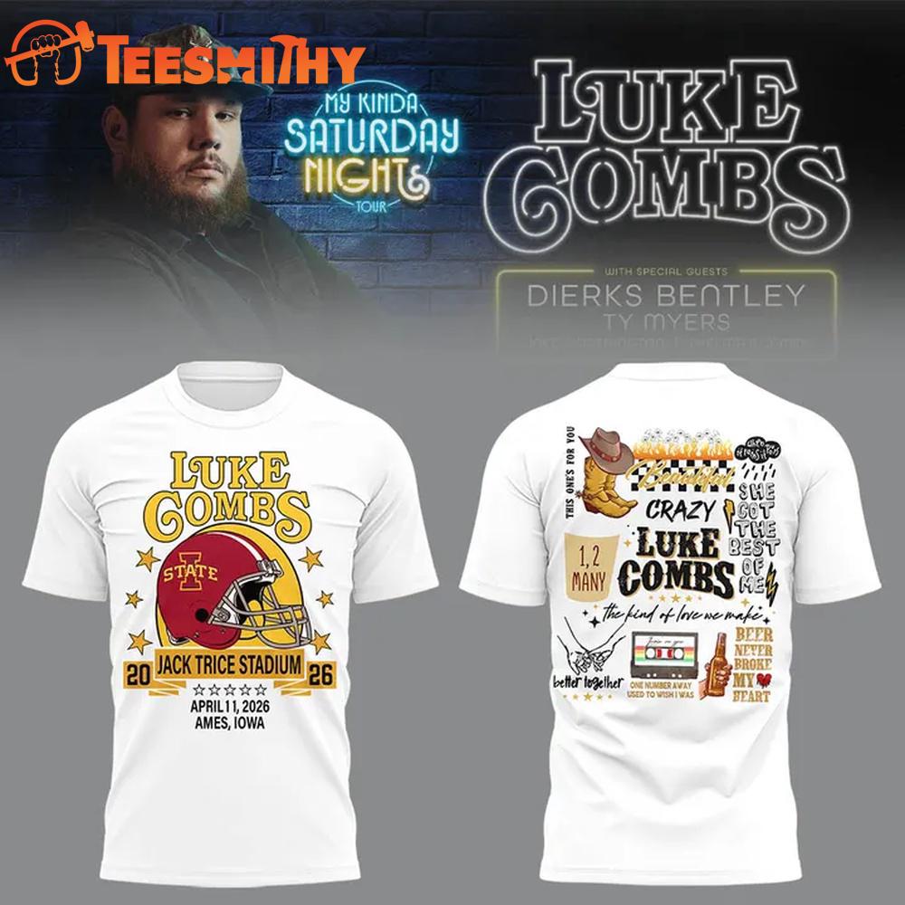 Luke Combs x Iowa State Cyclones Football New Design 3D Shirt