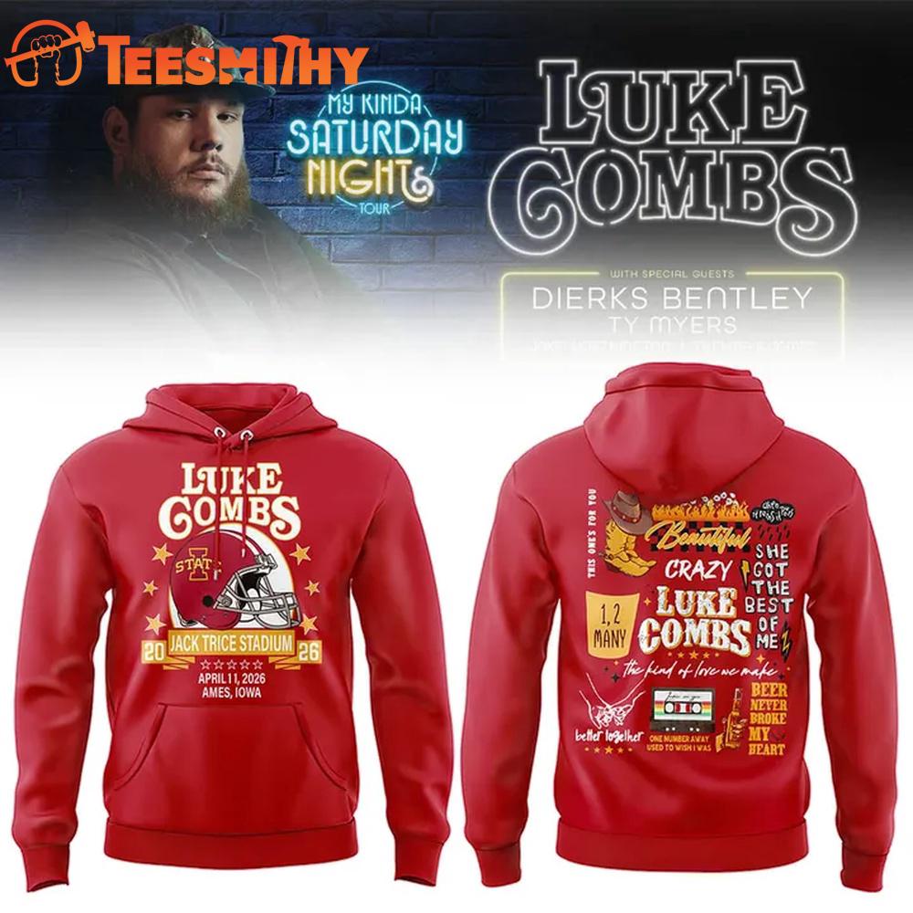 Luke Combs x Iowa State Cyclones Football New Design Hoodie