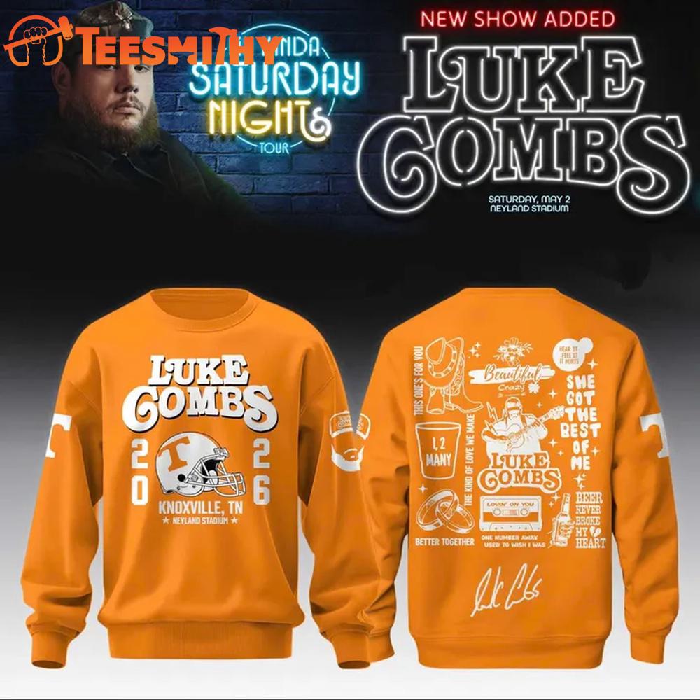 Luke Combs x Neyland Stadium My Kinda Saturday Night Tour 2026 Sweatshirt