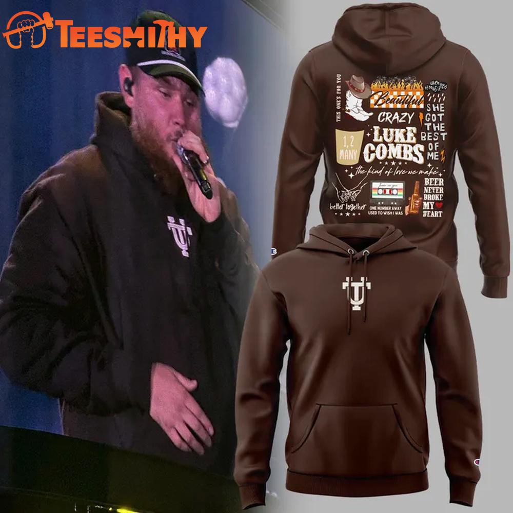 Luke Combs x Tennessee Volunteers My Kinda Saturday Night Tour 2026 New Hoodie Shirt
