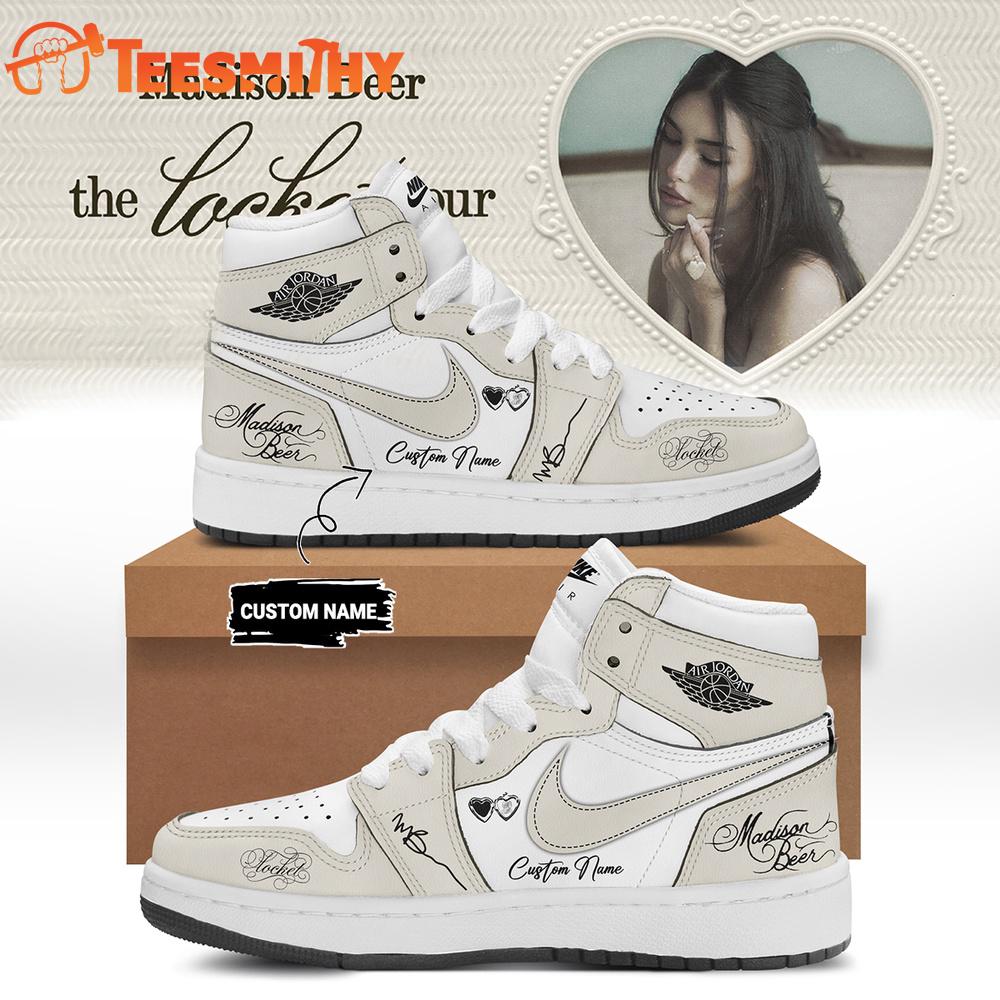 Madison Beer The Locket Tour 2026 Limited Edition Signature Air Jordan 1 Hightop Shoes