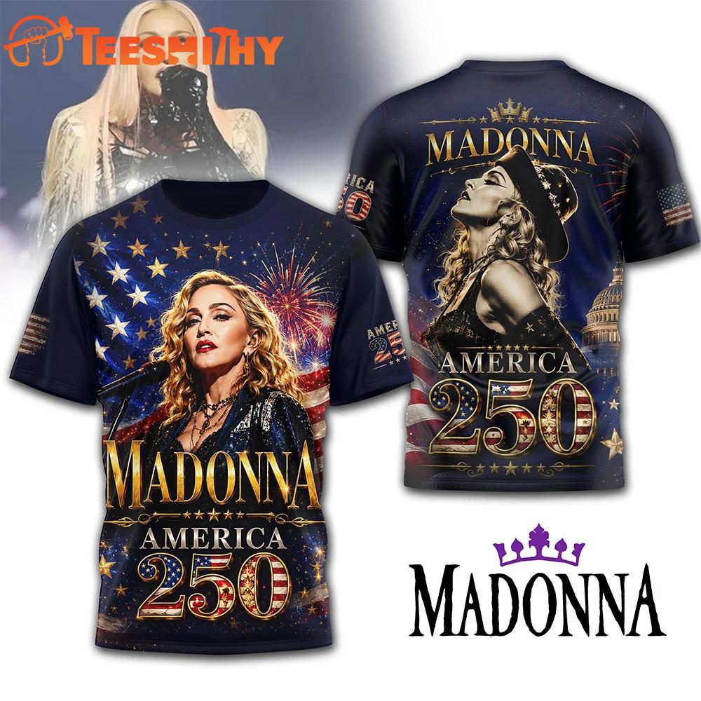 Madonna 250 Years of America Limited 3D Shirt
