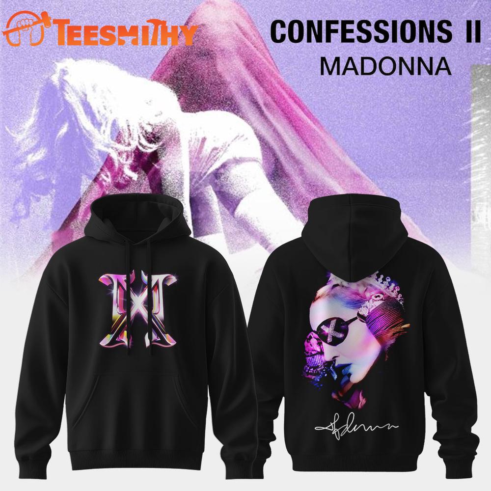 Madonna Confessions II Album 2026 Signature Hoodie Shirt
