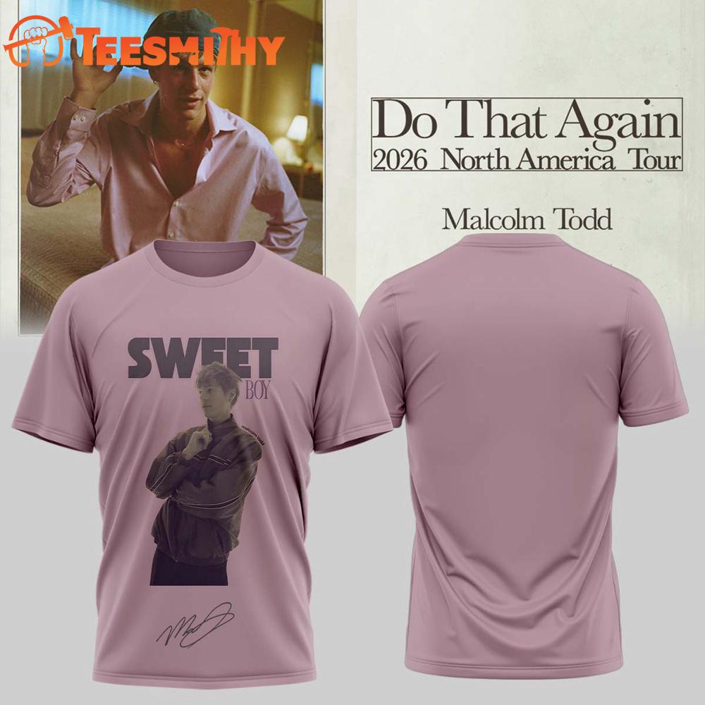 Malcolm Todd Do That Again North America Tour Signed 2026 T Shirt