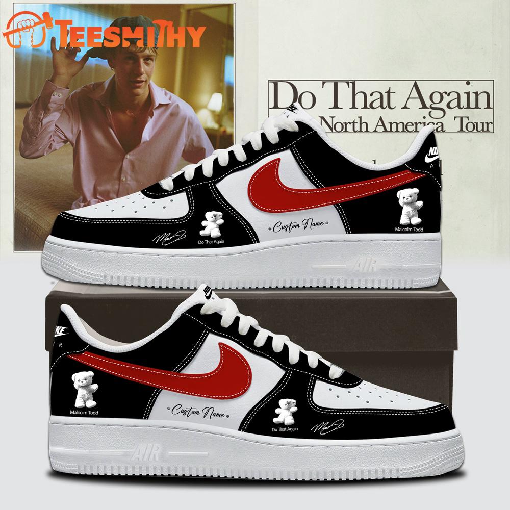 Malcolm Todd Do That Again Tour Signed 2026 Black Air Force 1 Shoes Sneakers
