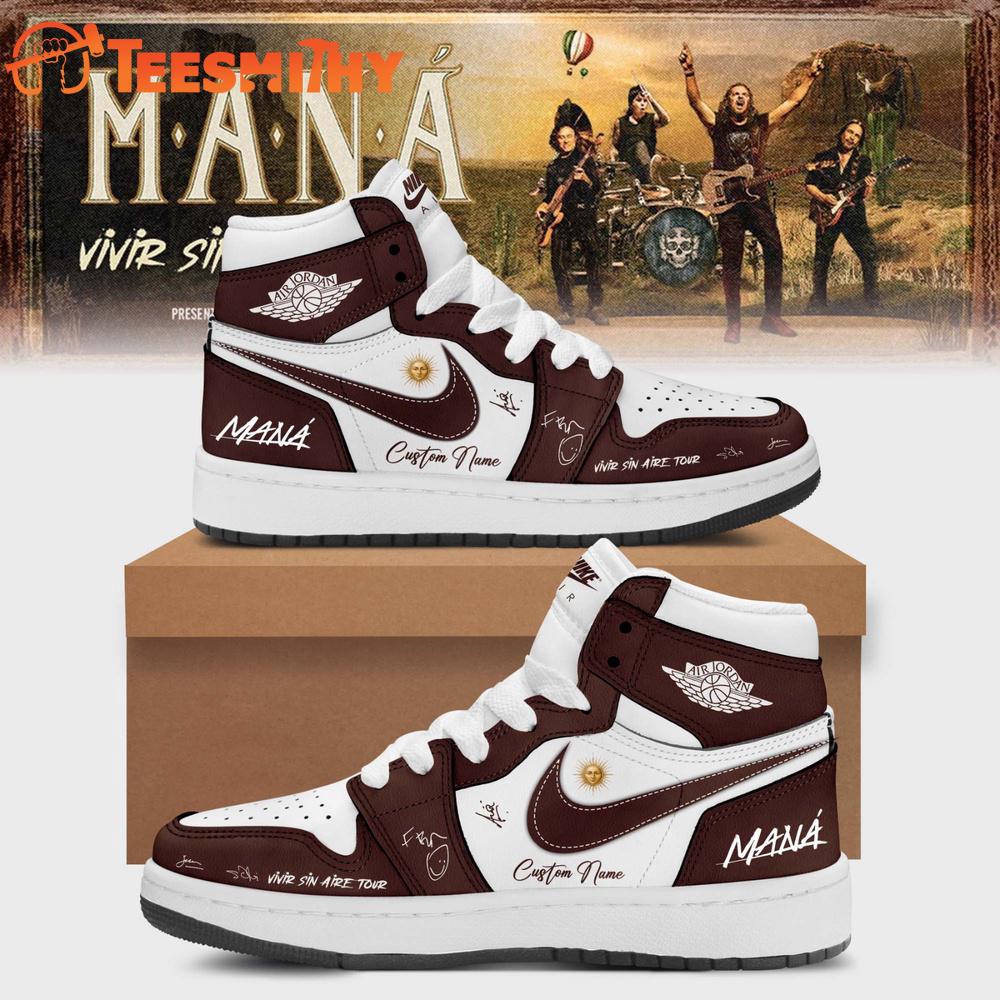 Mana Vivir Sin Aire Tour 2026 Signature Limited Air Jordan 1 Hightop Shoes