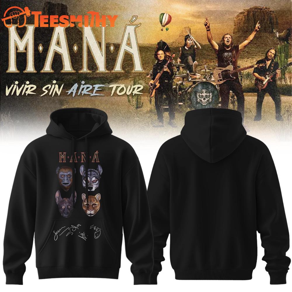 Mana Vivir Sin Aire Tour 2026 Singature Limited Edition Hoodie