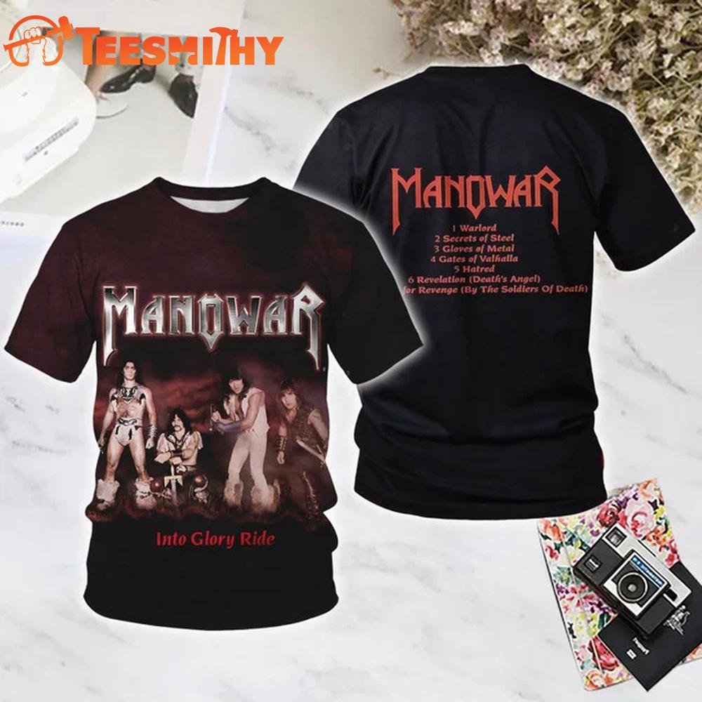 Manowar Warriors Into Glory Ride All Over Printed T Shirt