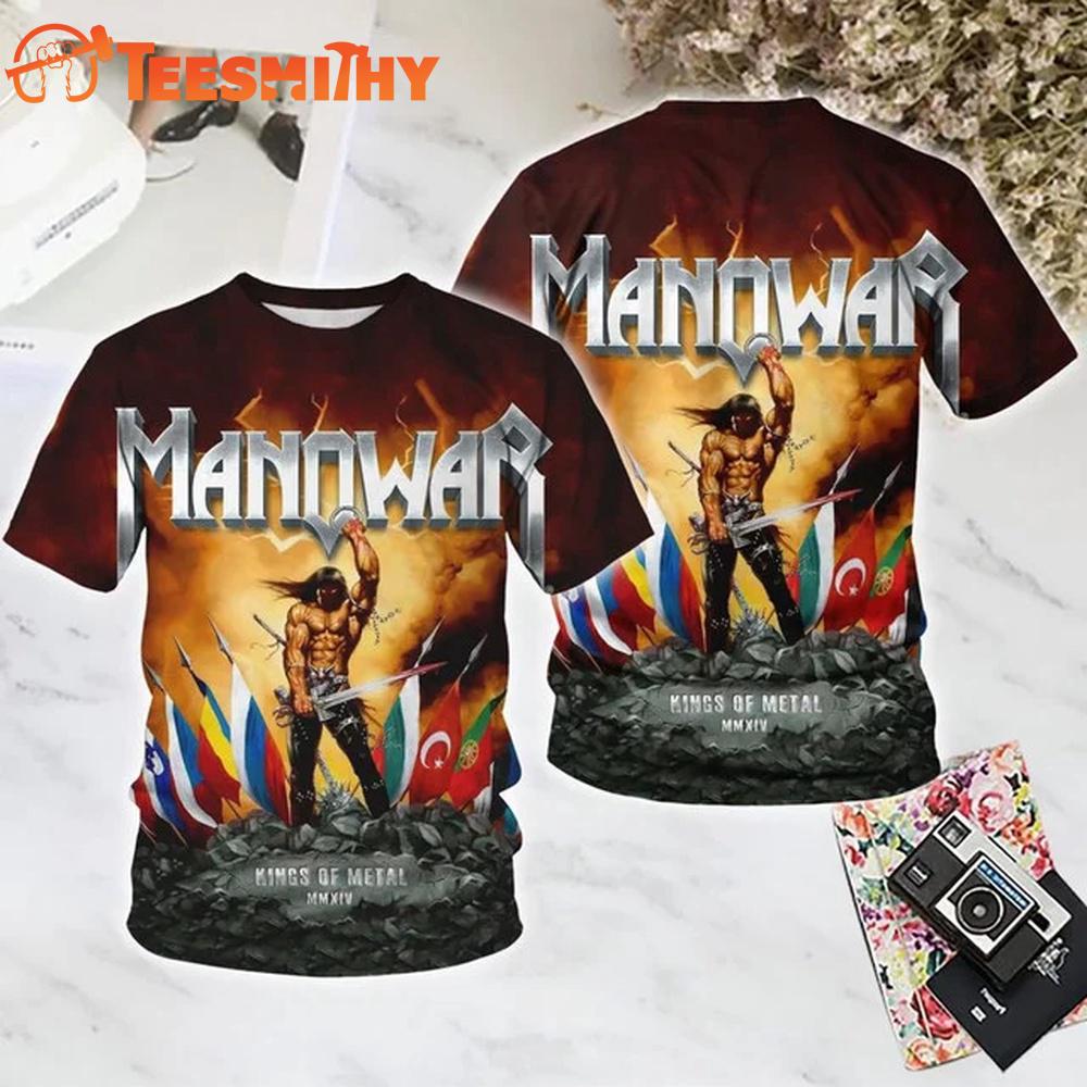 Manowar Warriors Kings of Metal MMXIV All Over Printed T Shirt