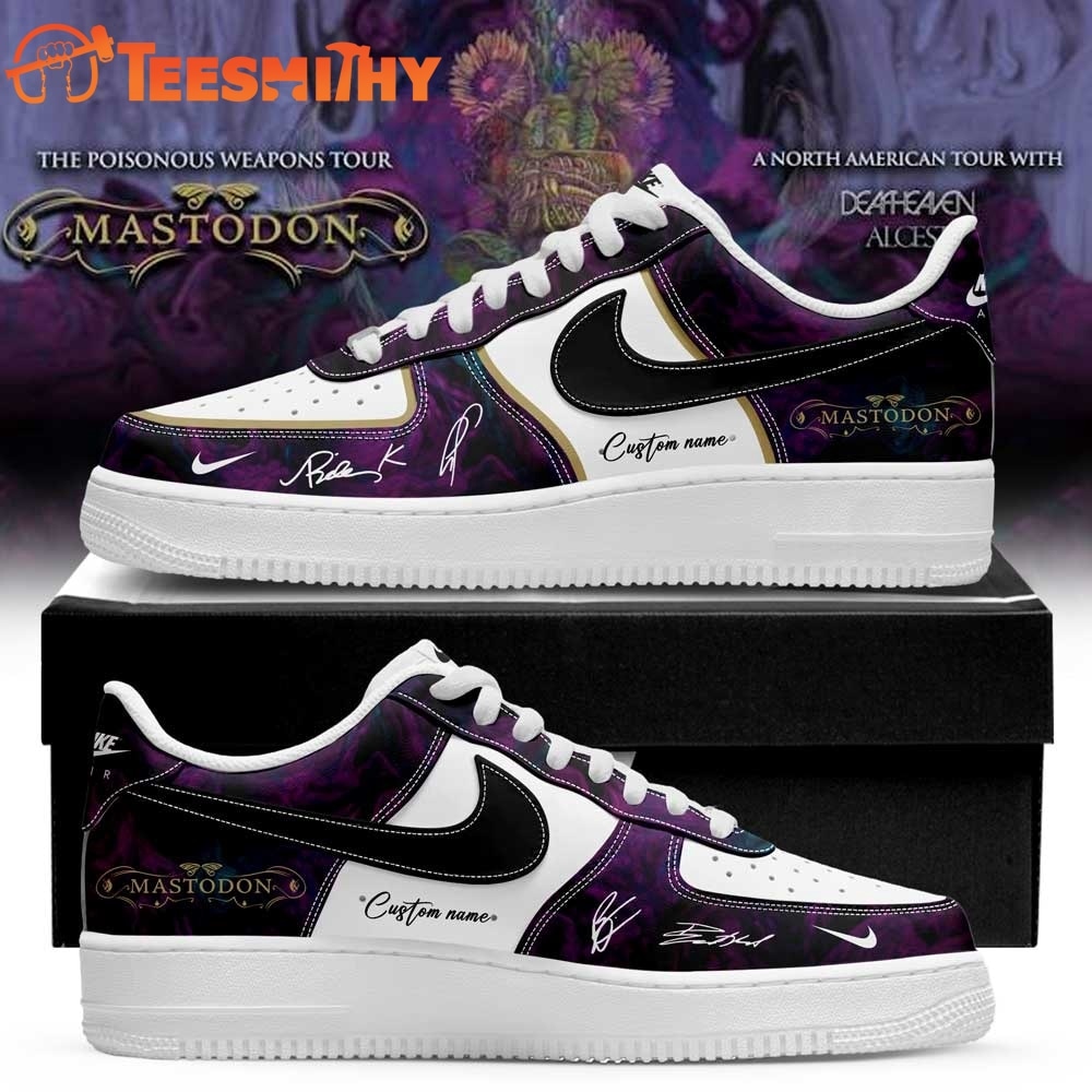 Mastodon Poisonous Weapons Tour 2026 Air Force 1 Shoes Sneakers