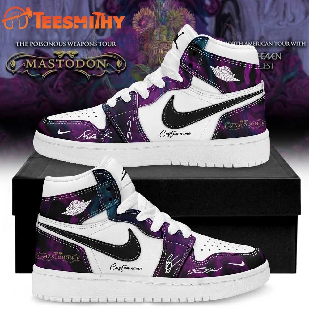 Mastodon Poisonous Weapons Tour 2026 Air Jordan 1 Hightop Shoes