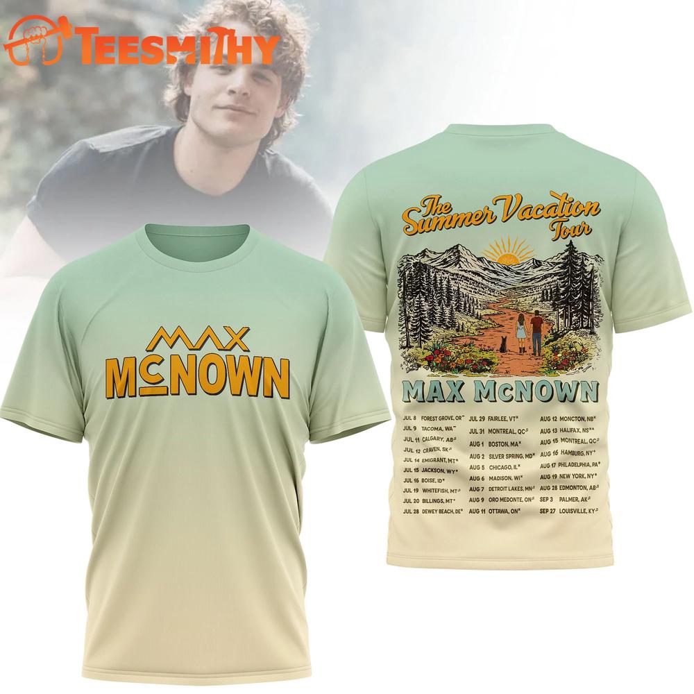 Max McNown The Summer Vacation Tour 2026 T Shirt