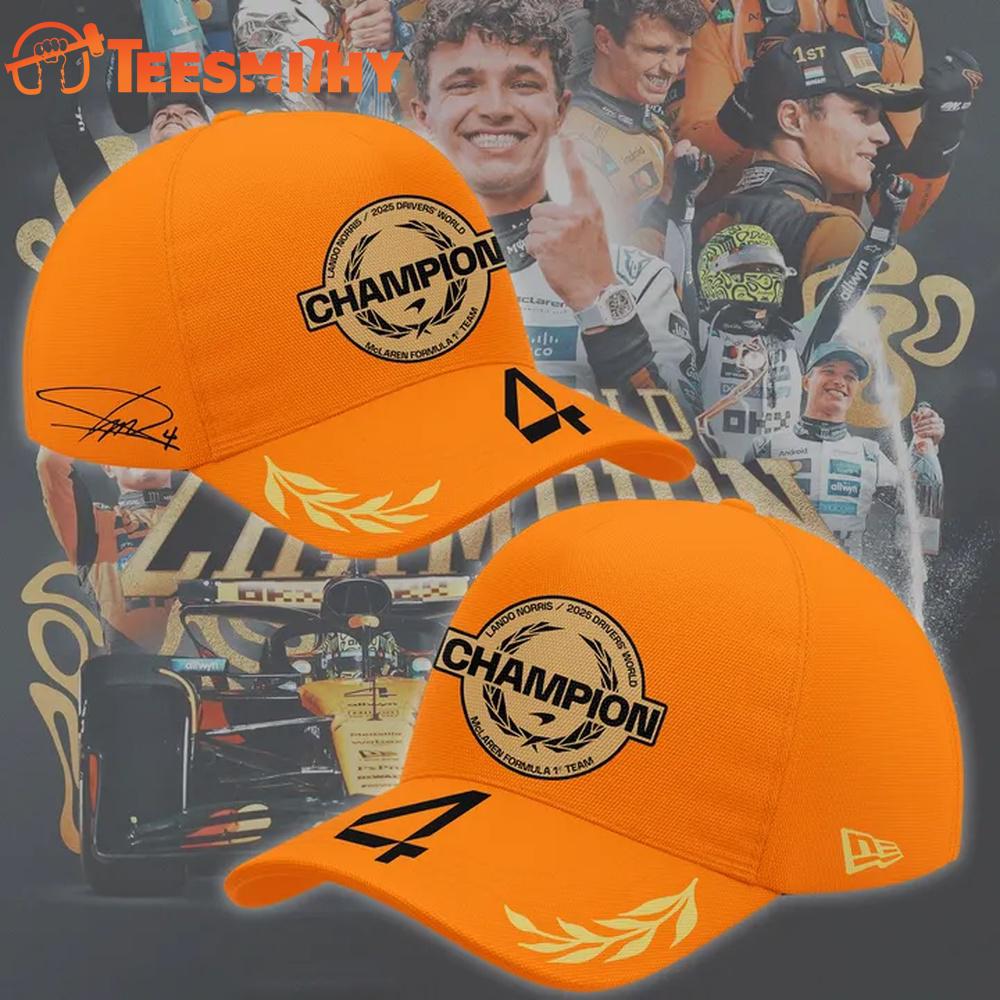 Mclaren F1 Lando Norris 2025 World Drivers' Champion Cap
