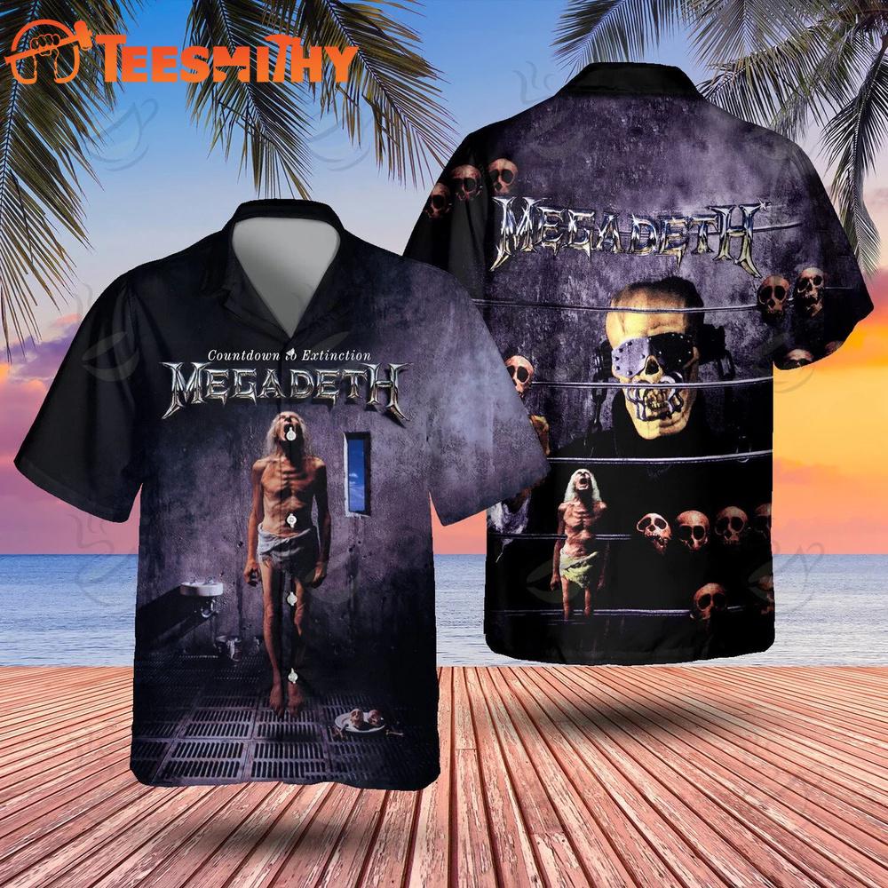 Megadeth Countdown to Extinction Hawaiian Shirt