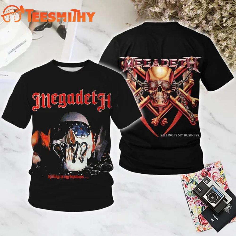 Megadeth Killing Is My Business 3D T Shirt