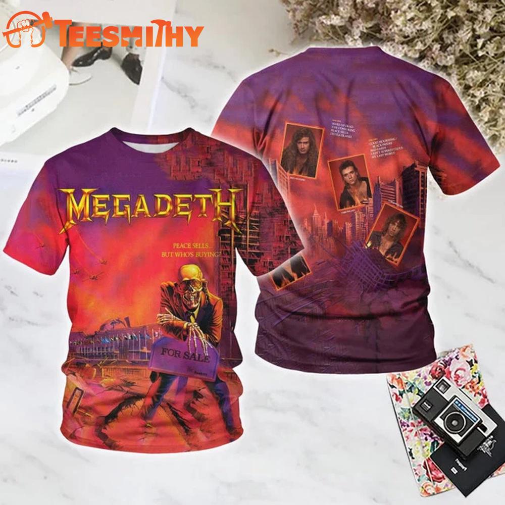 Megadeth Peace Sells 3D T Shirt