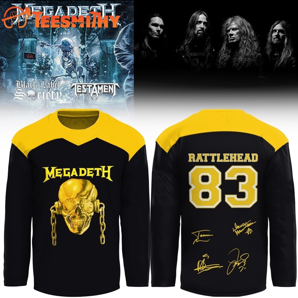 Megadeth Rock Band 2026 Signed Special New Hockey Jersey