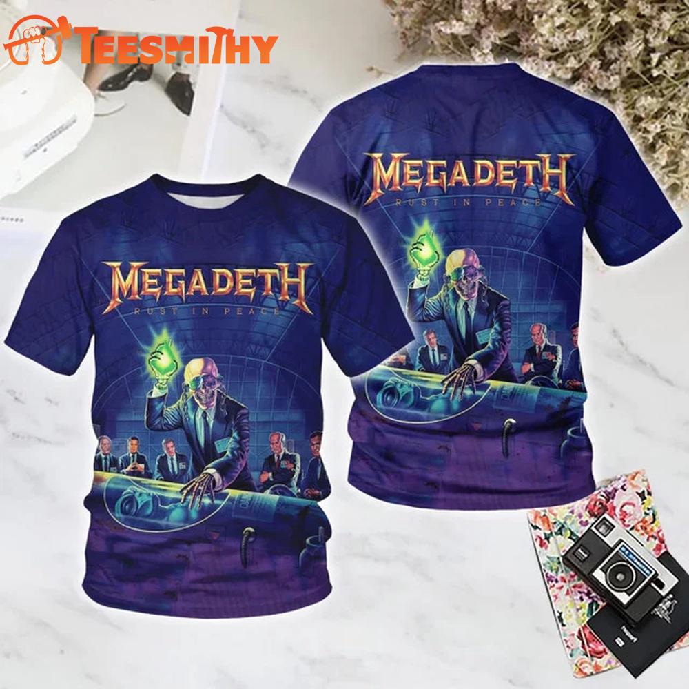 Megadeth Rust in Peace 3D T Shirt