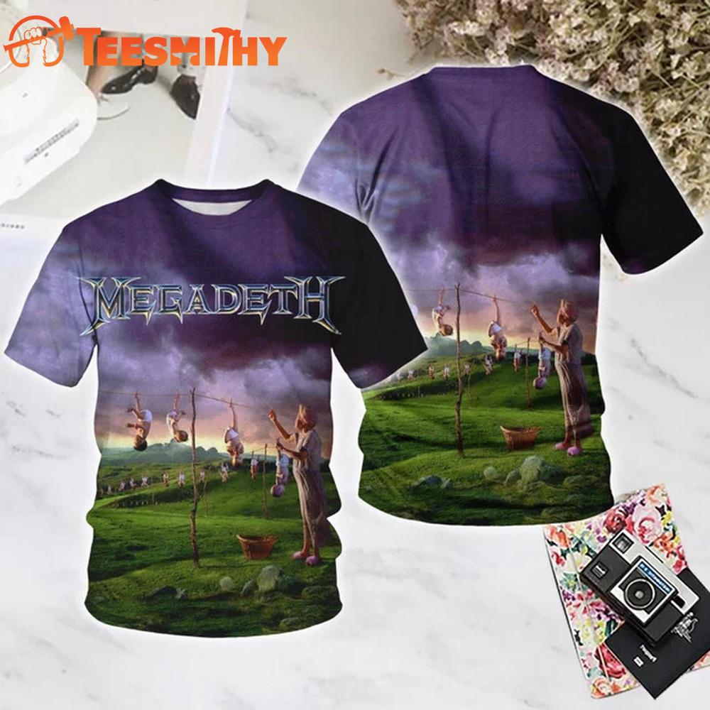 Megadeth Youthanasia 3D T Shirt