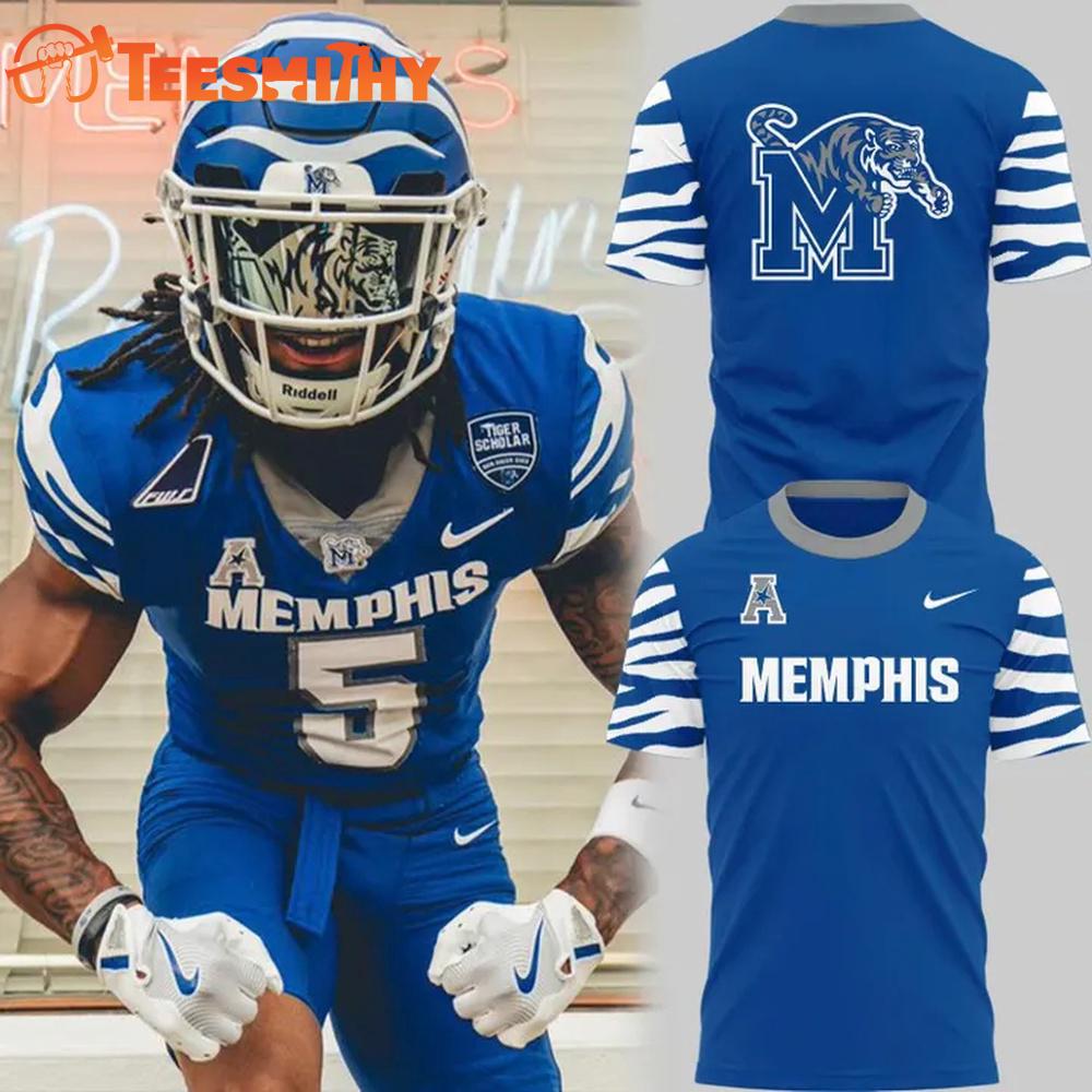 Memphis Tigers 2025 Football Classic Gameday Royal T Shirt